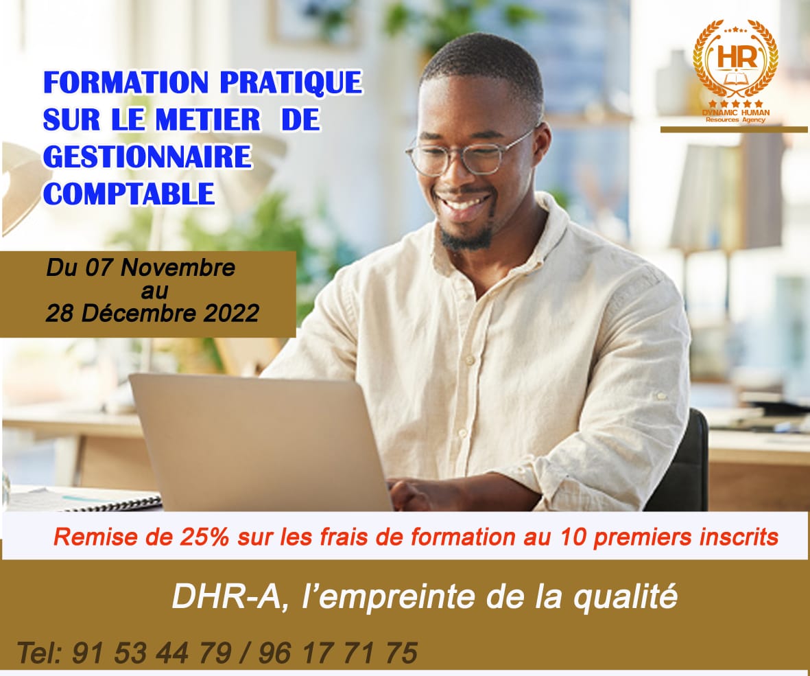 FORMATION PRATIQUE SUR LE METIER  DE GESTIONNAIRE COMPTABLE