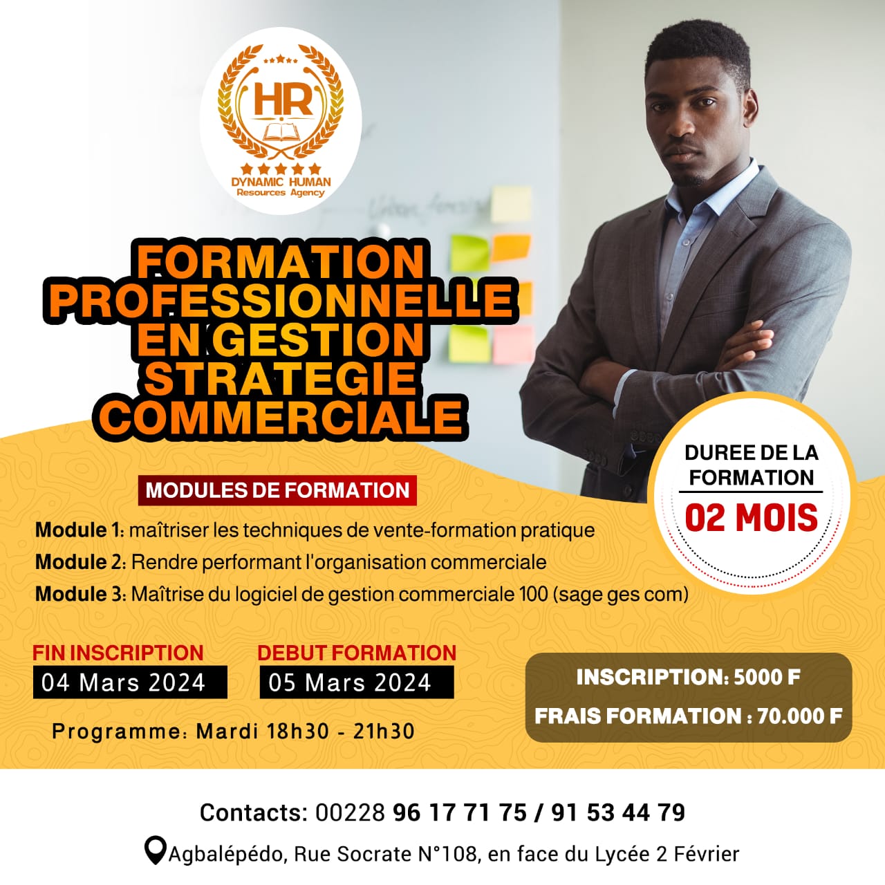 FORMATION PROFESSIONNELLE EN GESTION STRATEGIE COMMERCIALE 1ere Edition 2024