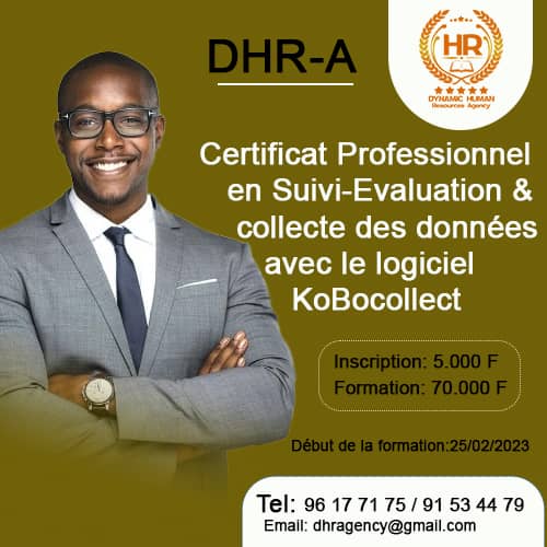 CERTIFICAT PROFESSIONNEL EN SUIVI-EVALUATION DE PROJETS &COLLECTE DES DONNEES AVEC LE LOGICIEL KOBOCOLLECT